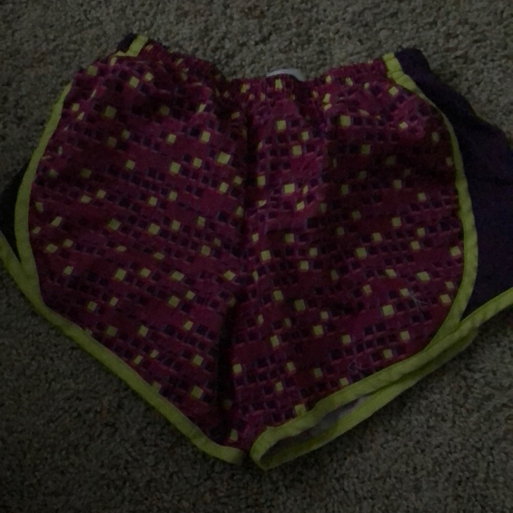Purple active wear shorts